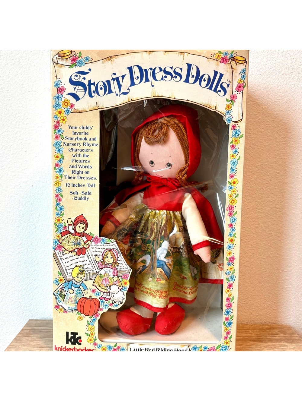1977 Knickerbocker Story Dress Doll Little Red Riding Hood 12” Vintage in Box